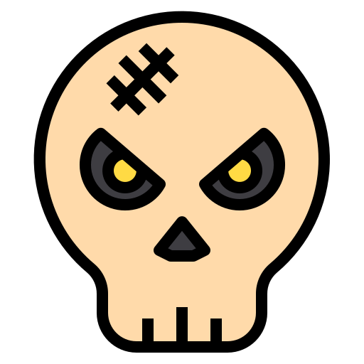 頭蓋骨 Payungkead Lineal Color icon