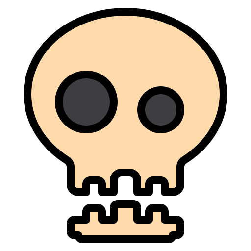 cráneo Payungkead Lineal Color icono