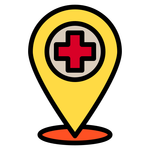 Hospital Payungkead Lineal Color icon