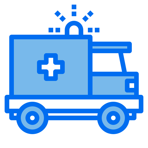 Ambulance Payungkead Blue icon