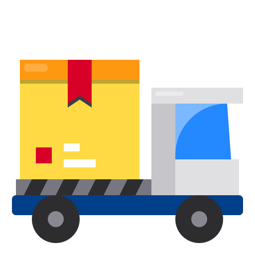 Delivery truck Payungkead Flat icon