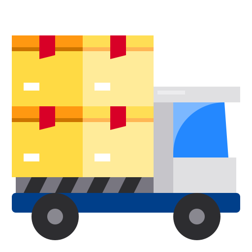 ciężarówka dostawcza Payungkead Flat ikona
