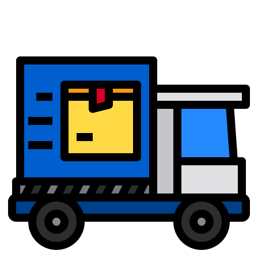 Delivery truck Payungkead Lineal Color icon