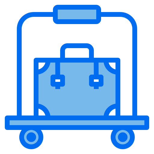 carrinho de bagagem Payungkead Blue Ícone