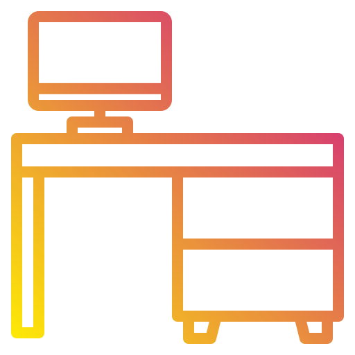 Desk Payungkead Gradient icon