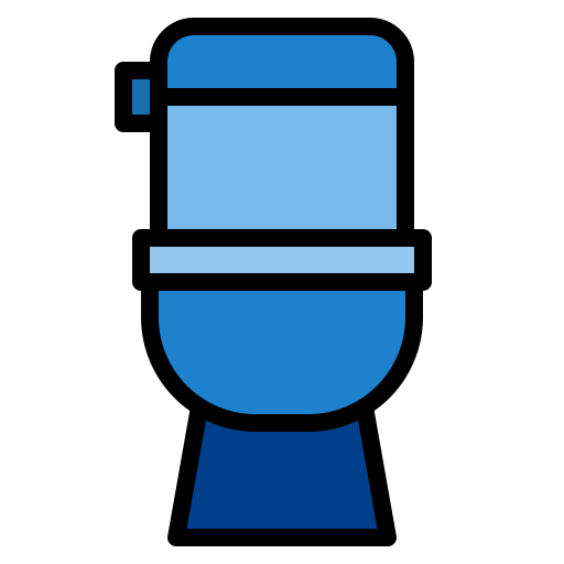 Toilet Payungkead Lineal Color icon