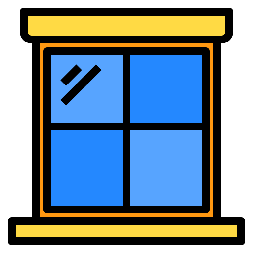 okno Payungkead Lineal Color ikona