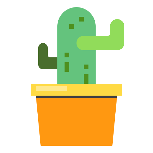 cactus Payungkead Flat icoon