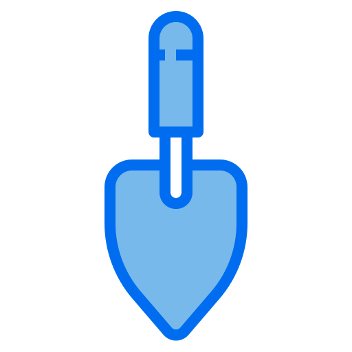 Shovel Payungkead Blue icon