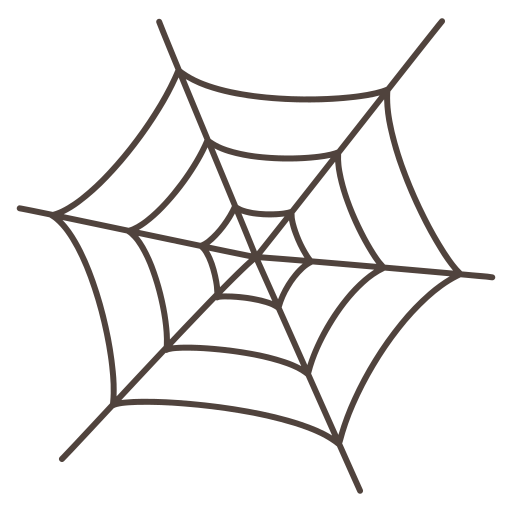 Spider web Generic Thin Outline Color icon