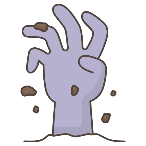 zombi Generic Thin Outline Color icono