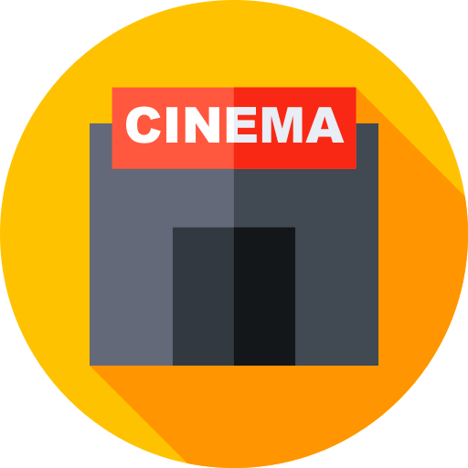 Cinema Flat Circular Flat icon