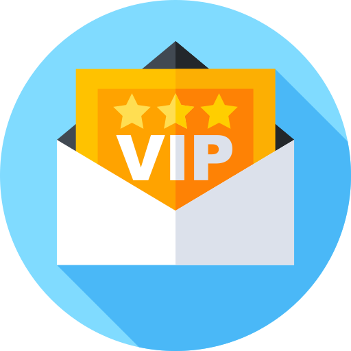 Vip Flat Circular Flat icon