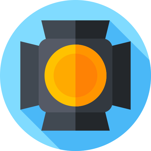 スポットライト Flat Circular Flat icon