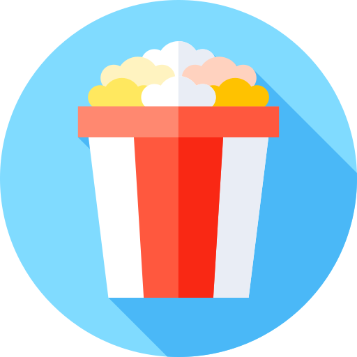 popcorn Flat Circular Flat icona