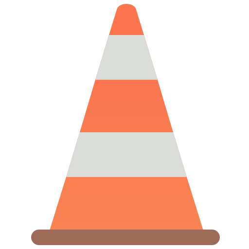 Traffic cone Amethys Design Flat icon