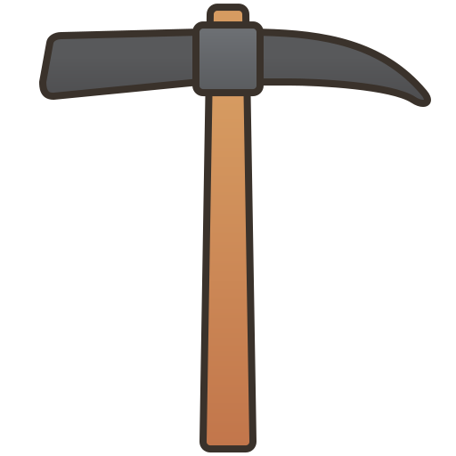 Pickaxe Amethys Design Lineal Color icon