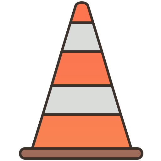 cone de tráfego Amethys Design Lineal Color Ícone
