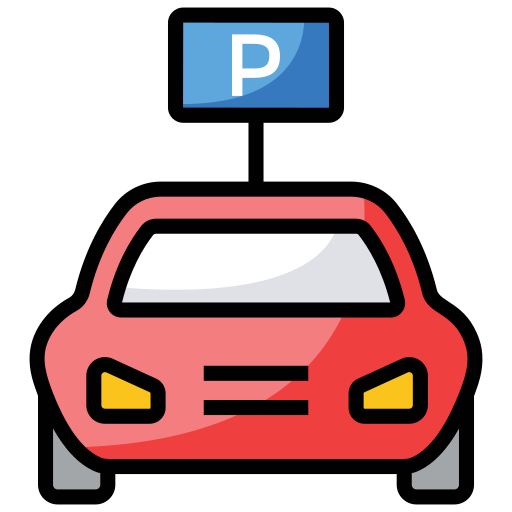 parkeerplaats Generic Outline Color icoon