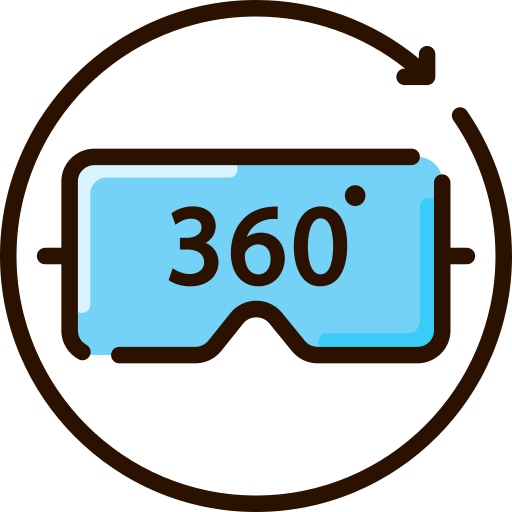 Virtual reality glasses SBTS2018 Lineal Color icon