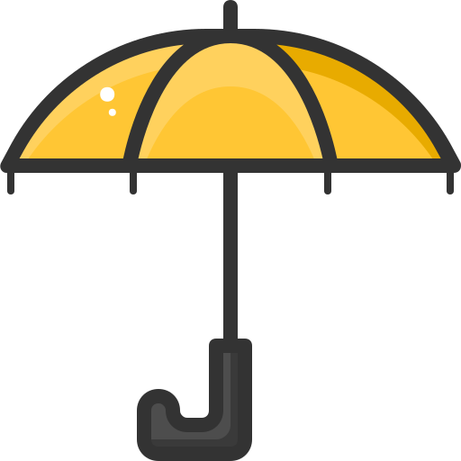 Paraguas Generic Outline Color icono