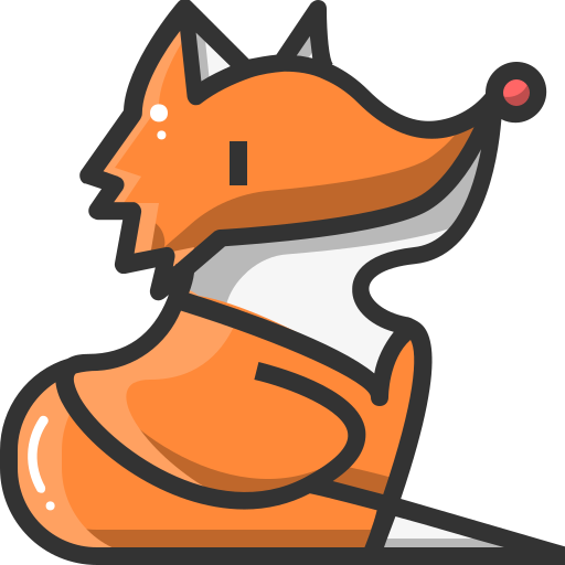 狐 Generic Outline Color icon