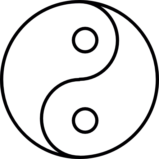 yin yang  icona