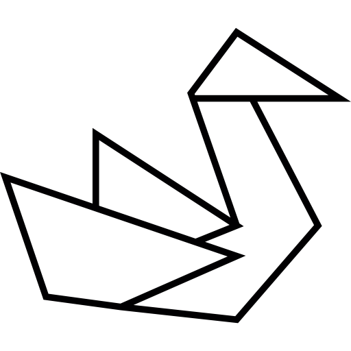 pájaro de papel  icono