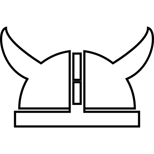 Шлем викинга  иконка