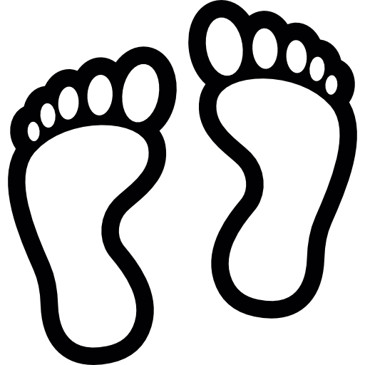 voetafdrukken  icoon