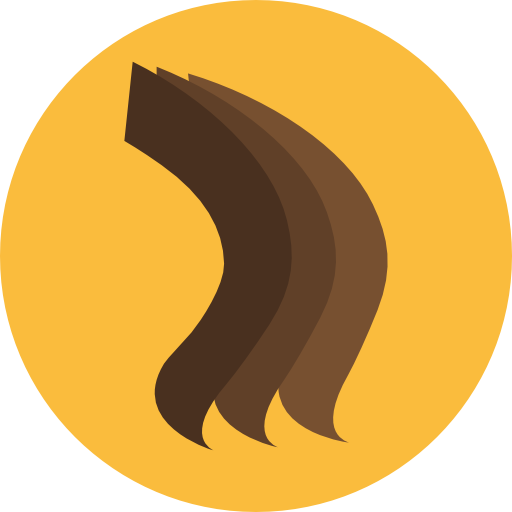 voorbeeld haarkleur Roundicons Circle flat icoon