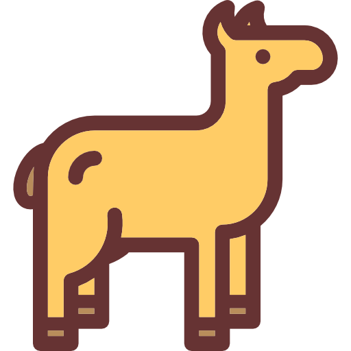 Alpaca Detailed Rounded Lineal color icon