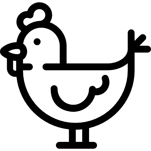 Hen Detailed Rounded Lineal icon