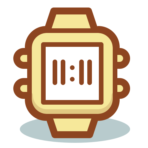 smartwatch Pixel Buddha Premium Lineal color icon