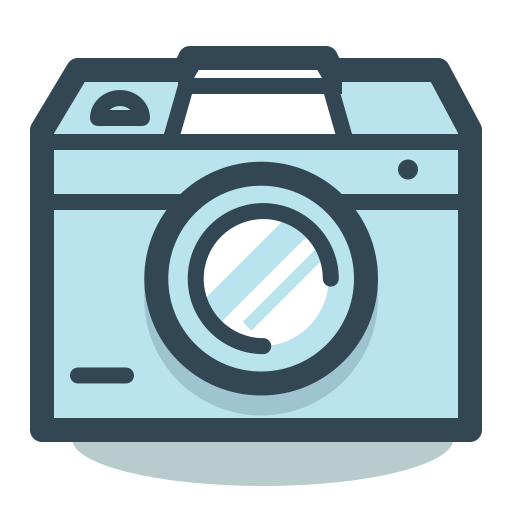카메라 Pixel Buddha Premium Lineal color icon