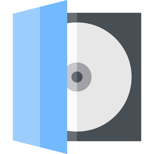 cd Basic Straight Flat icon