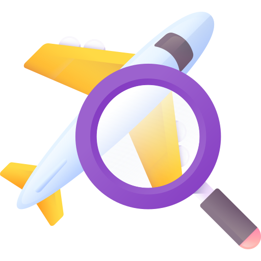 flugzeug 3D Color icon