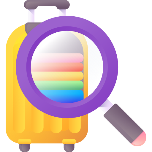 Luggage 3D Color icon