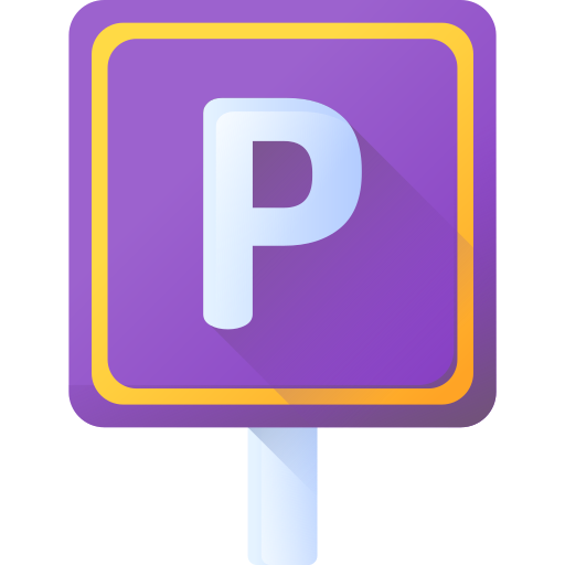 aparcamiento 3D Color icono