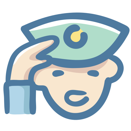 policjant Generic Hand Drawn Color ikona