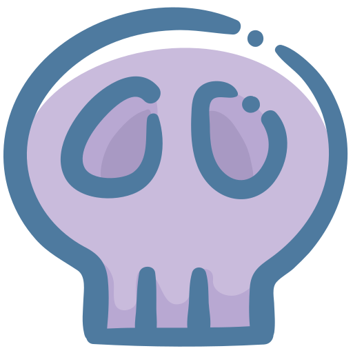 Skull Generic Hand Drawn Color icon
