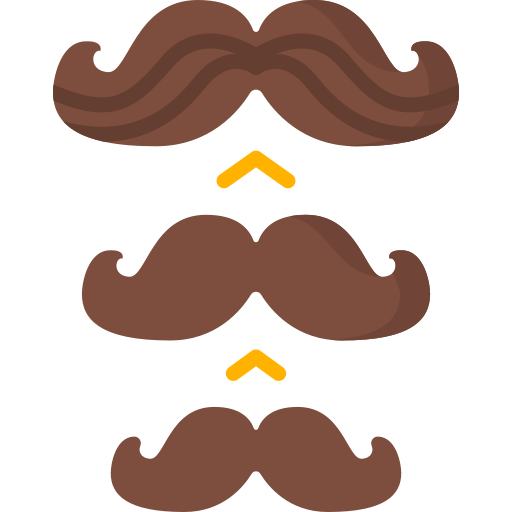 moustache Special Flat Icône