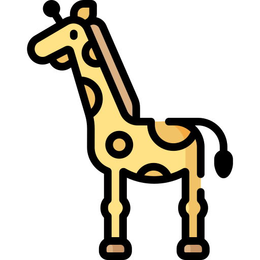 giraffe Special Lineal color icon