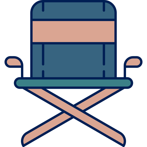 折りたたみ椅子 Berkahicon Lineal Color icon