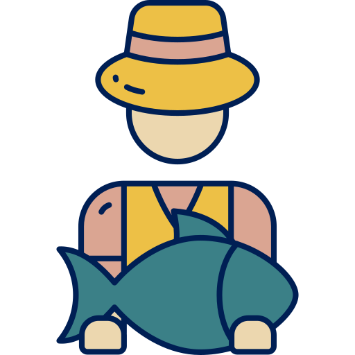 pescador Berkahicon Lineal Color icono