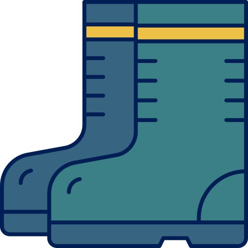 Fishing boots Berkahicon Lineal Color icon