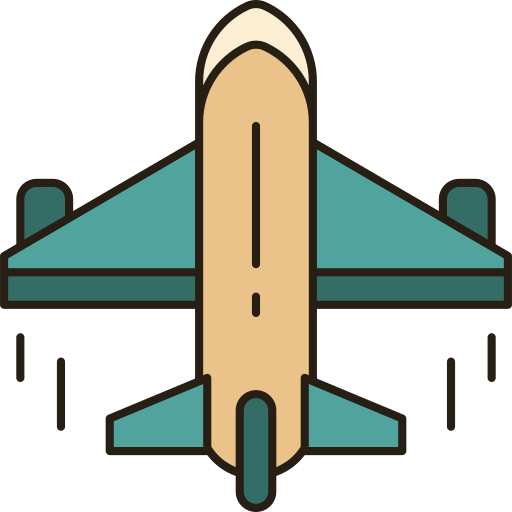 Plane Berkahicon Lineal Color icon