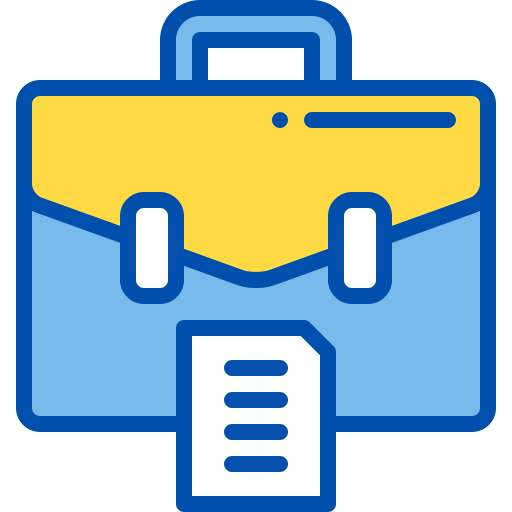 Briefcase Berkahicon Lineal Color icon