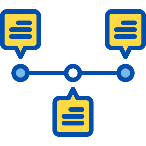 Timeline Berkahicon Lineal Color icon