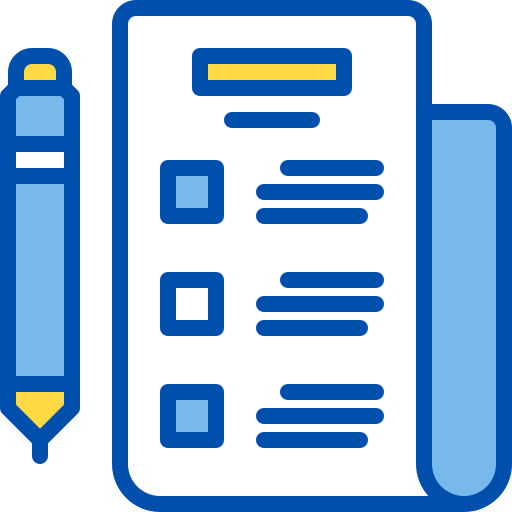 lista de controle Berkahicon Lineal Color Ícone